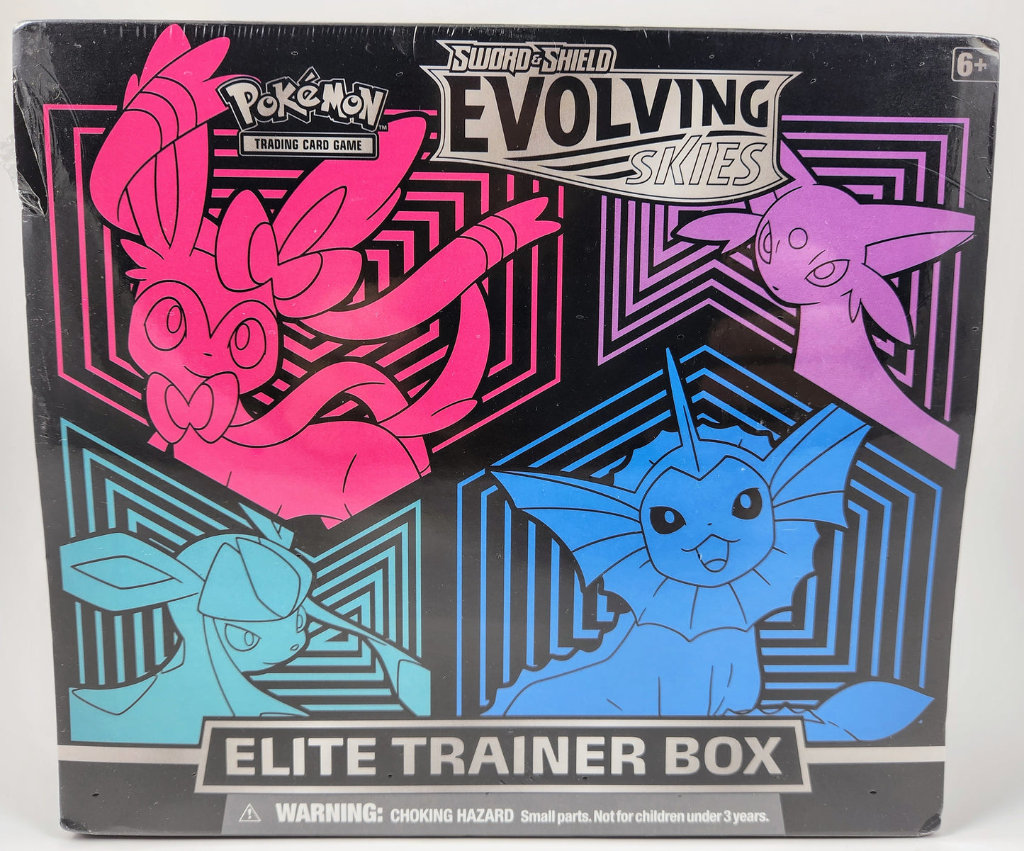 Pokemon Evolving Skies Elite Trainer Box Trading Card Game (Glaceon/Vaporeon/Sylveon/Espeon)