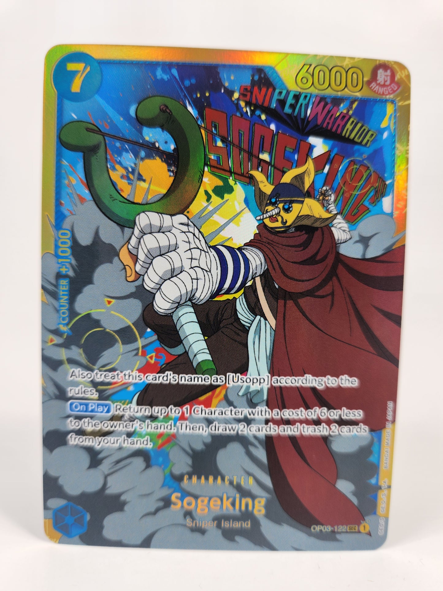 Sogeking OP03-122 SEC Pillars of Strength One Piece Trading Card Game TCG Single