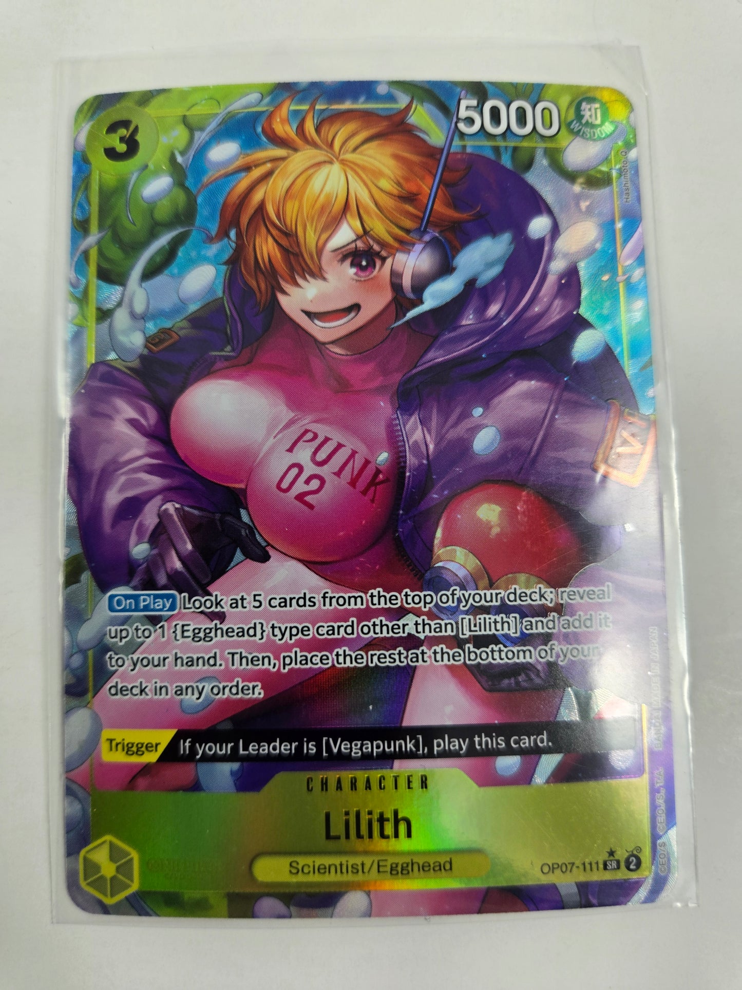 Lilith Egghead OP07-111 SR Alternate Art One Piece Trading Card Game TCG Single