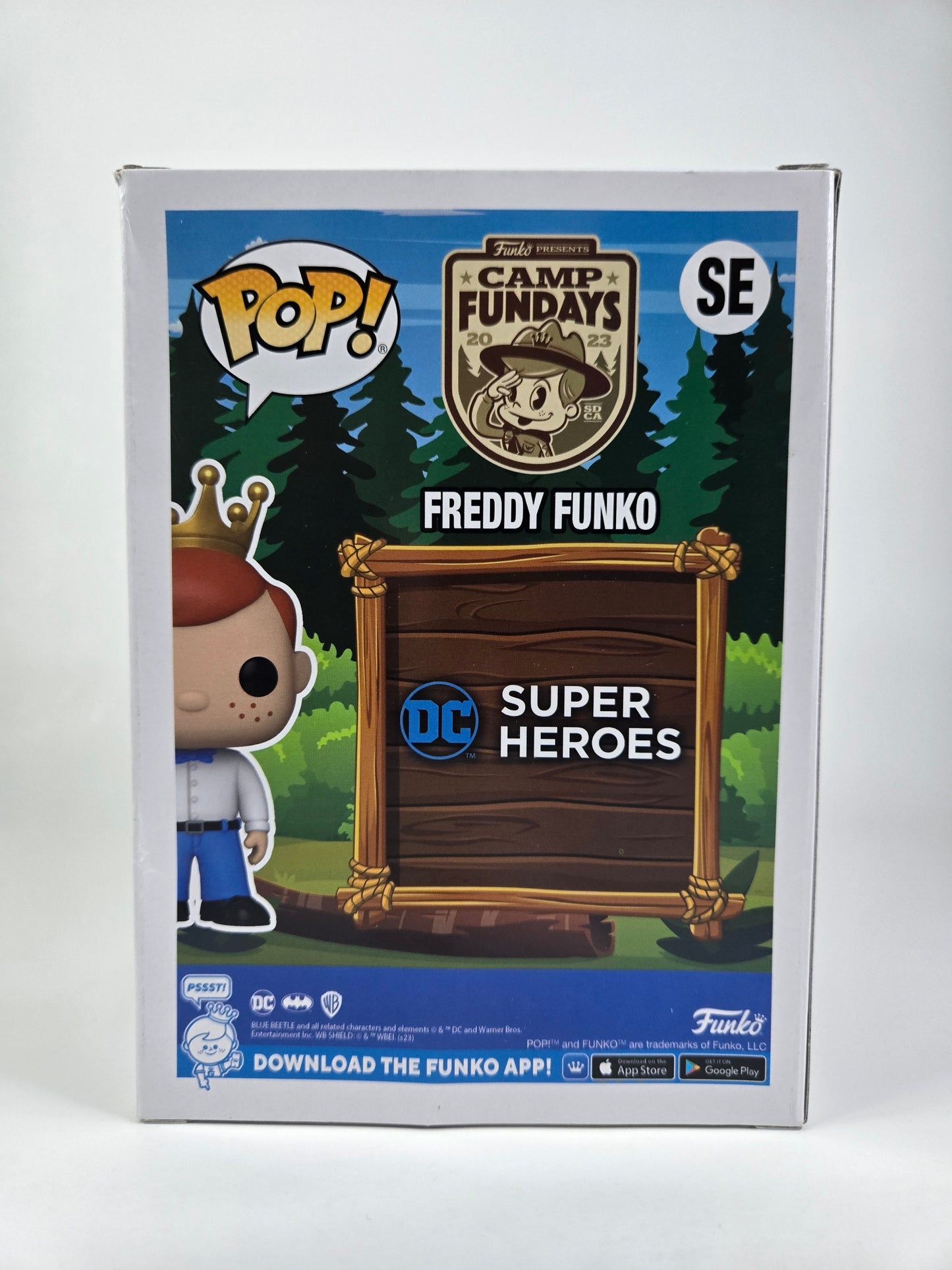 Freddy Funko Pop as DC Blue Beetle Camp Fundays 250 Pcs Limited