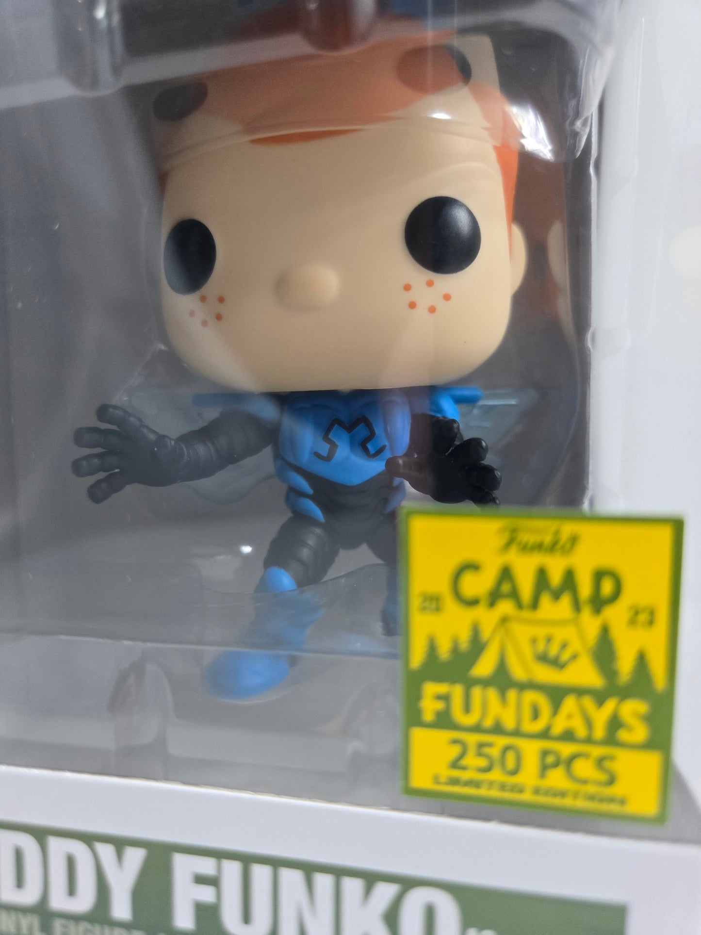 Freddy Funko Pop as DC Blue Beetle Camp Fundays 250 Pcs Limited