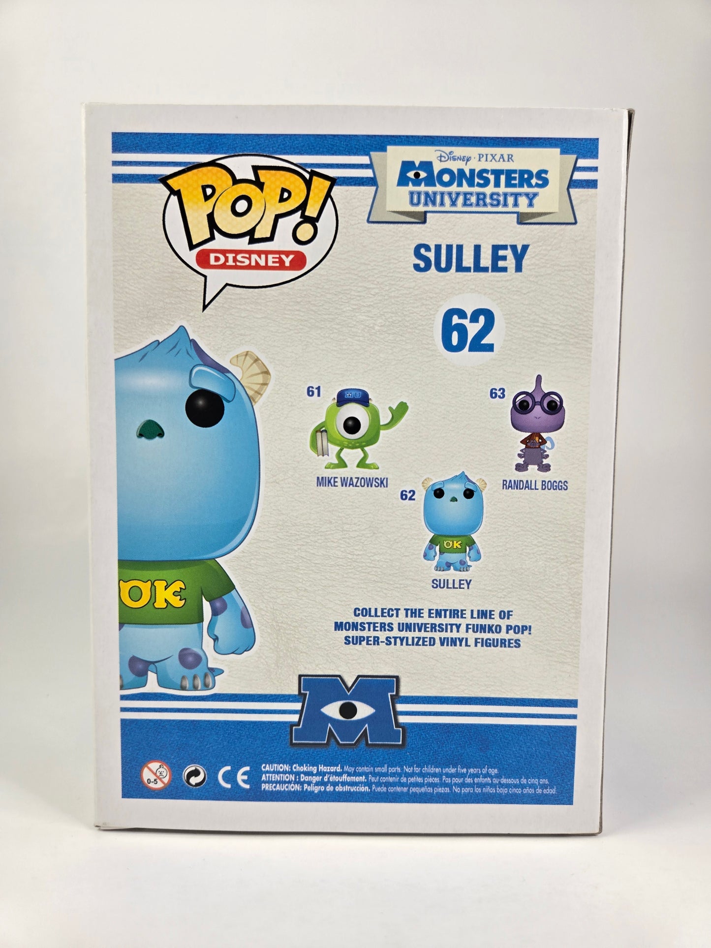 Funko Pop Disney Pixar Monsters University Sulley 62 SDCC 2013 Exclusive 480 Piece