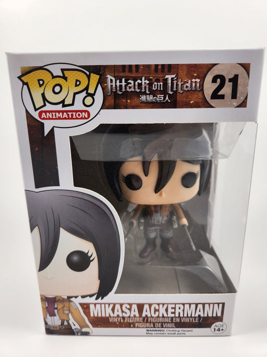 Funko Pop Animation: Attack on Titan Mikasa Ackermann 21 (Vaulted)