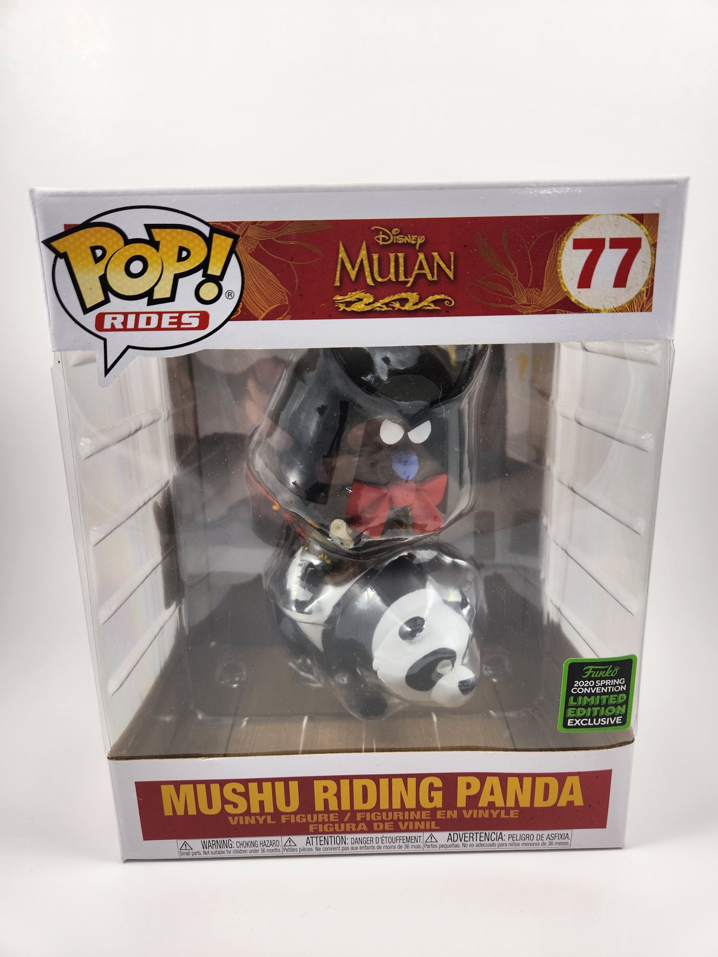 Funko Pop Rides: Disney Mulan Mushu Riding Panda (2020 Spring Convention Exclusive)