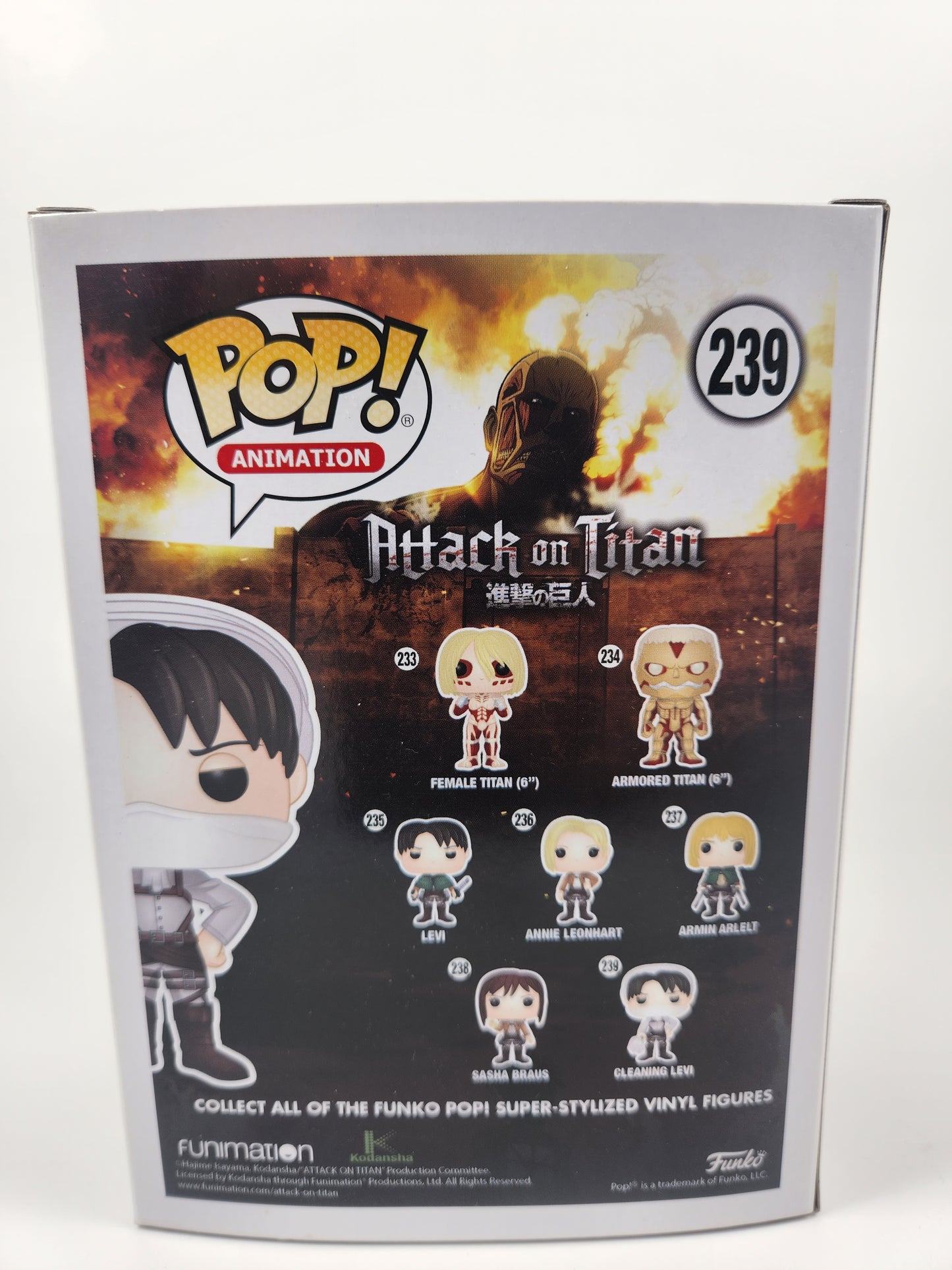 Funko Pop Animation: Attack on Titan Cleaning Levi (Vaulted Exclusive)