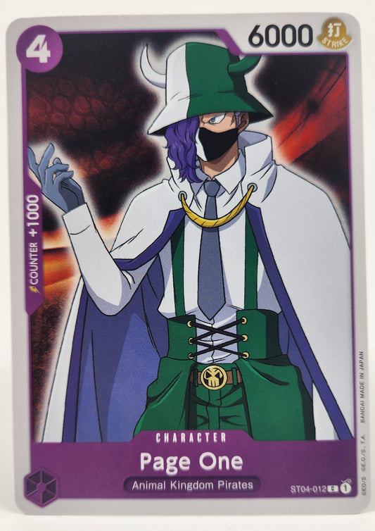 Page One – ST04-012 Common – One Piece TCG