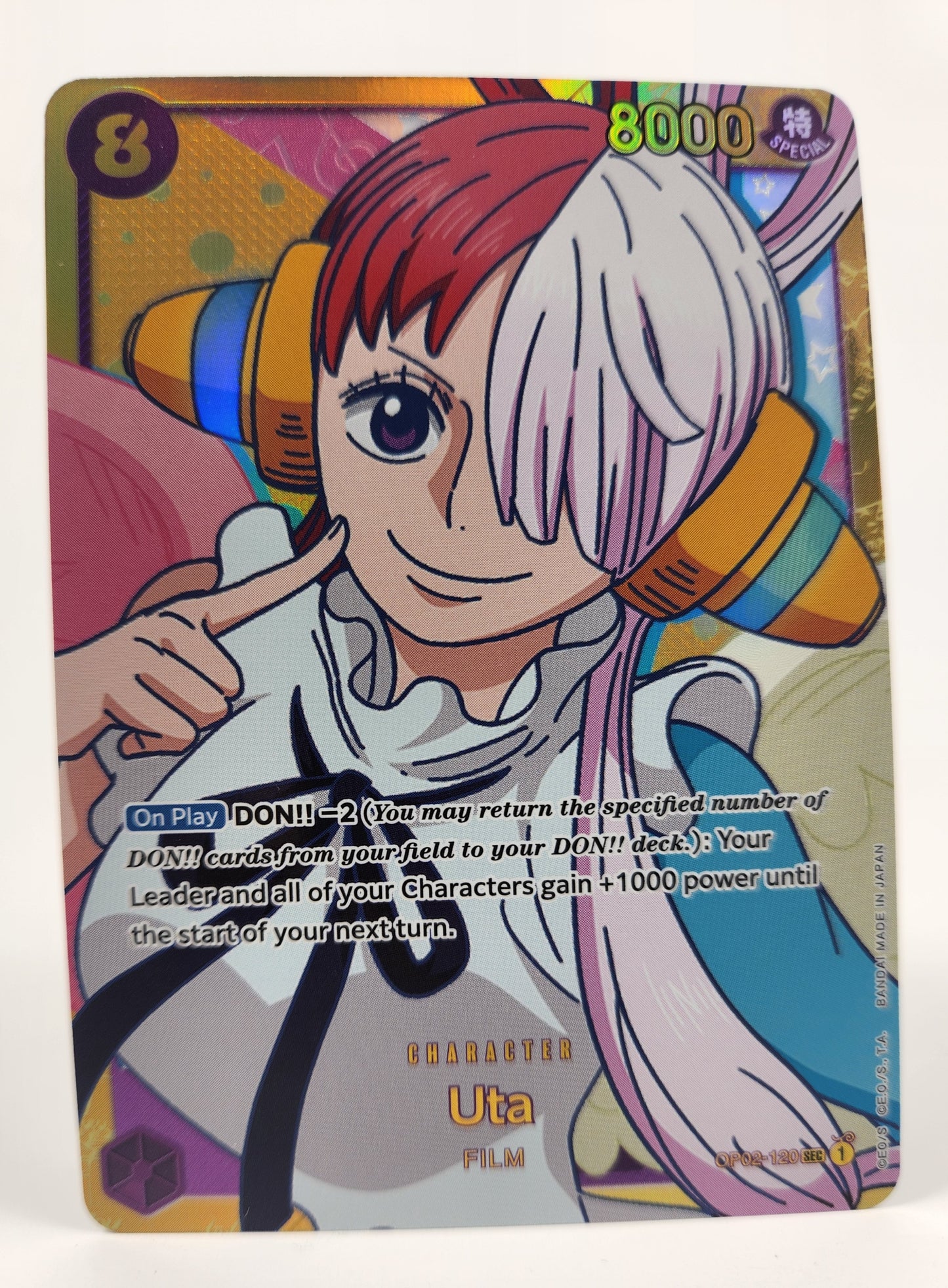 Uta Film – OP02-120 Secret Rare – Paramount War – One Piece TCG