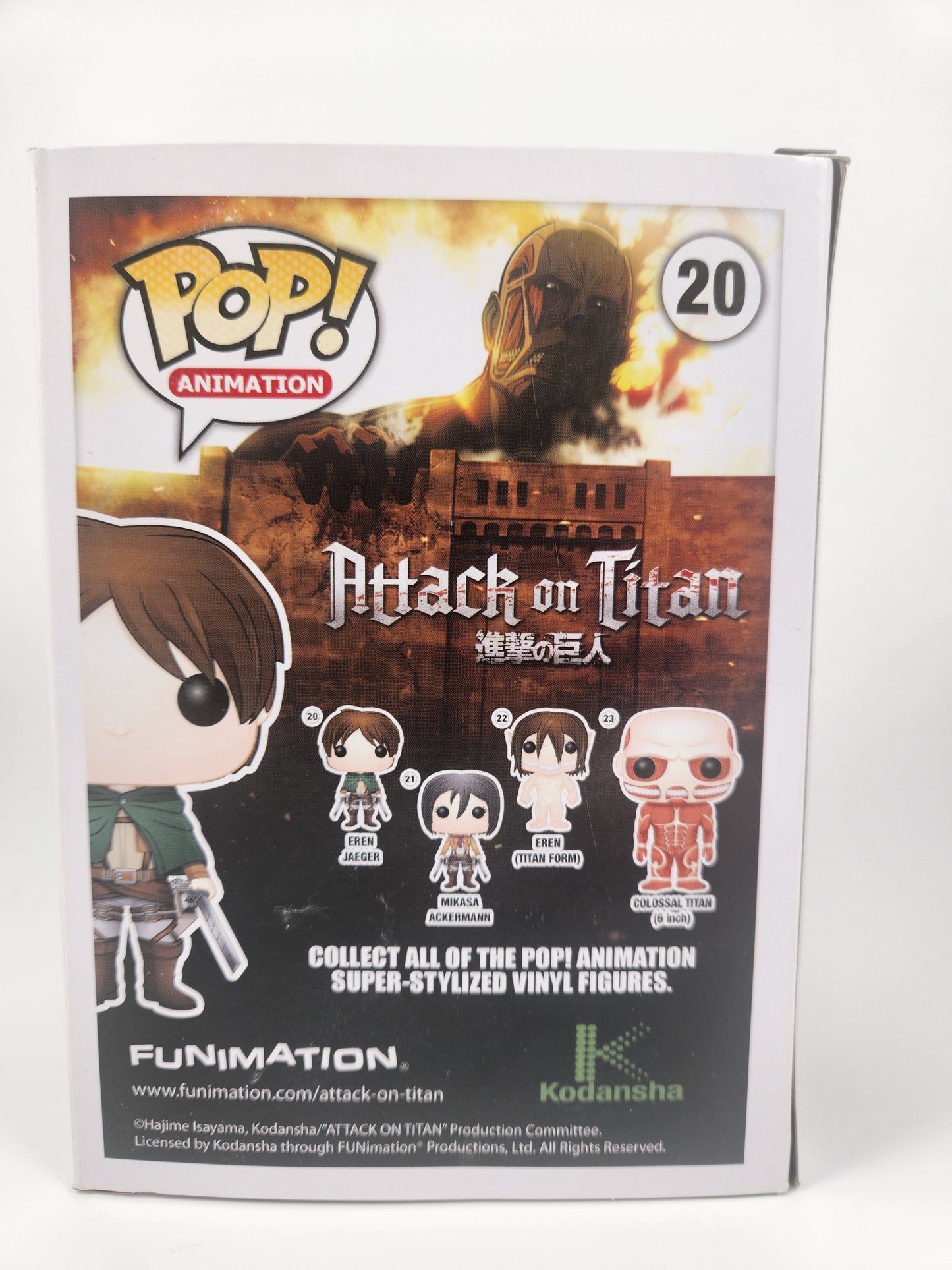 Funko Pop Animation: Attack on Titan Eren Jaeger 20 (Vaulted)