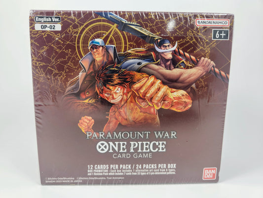 One Piece Trading Card Game OP-02 Paramount War Booster Box English