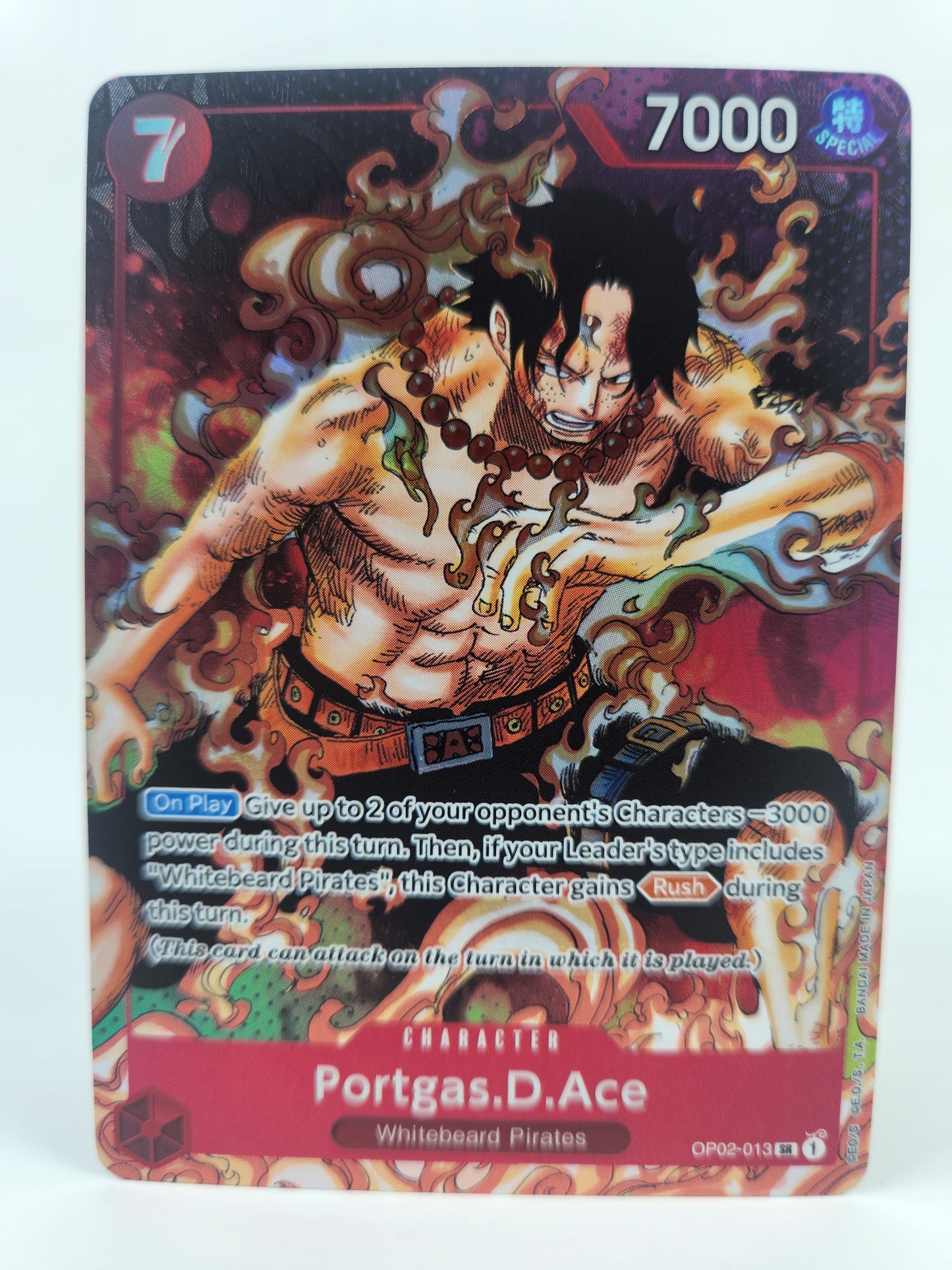 Portgas D. Ace Whitebeard Pirates Parallel Art OP02-013 One Piece TCG