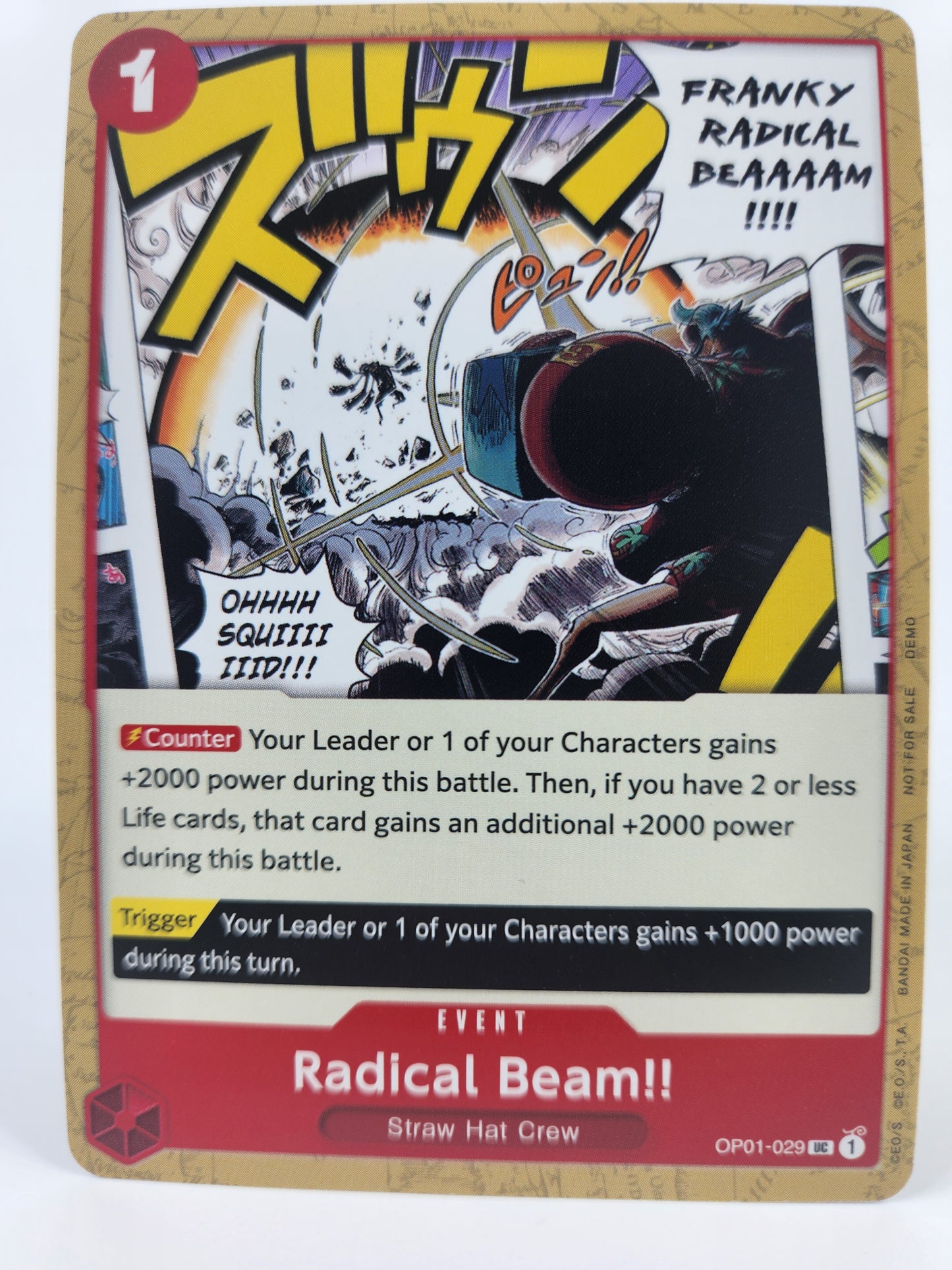 Radical Beam OP01-029 One Piece TCG