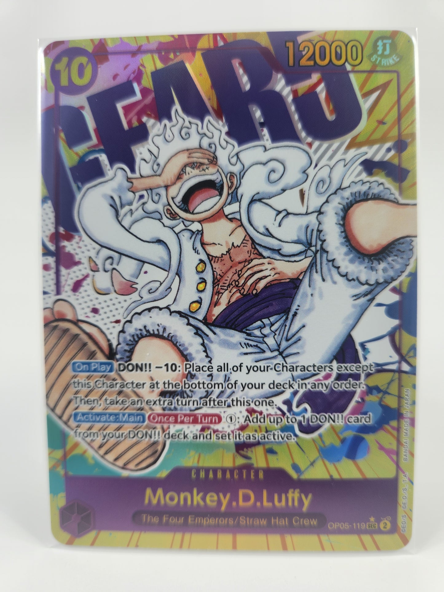 Monkey D. Luffy Alternate Art Gear 5 OP05-119 One Piece TCG