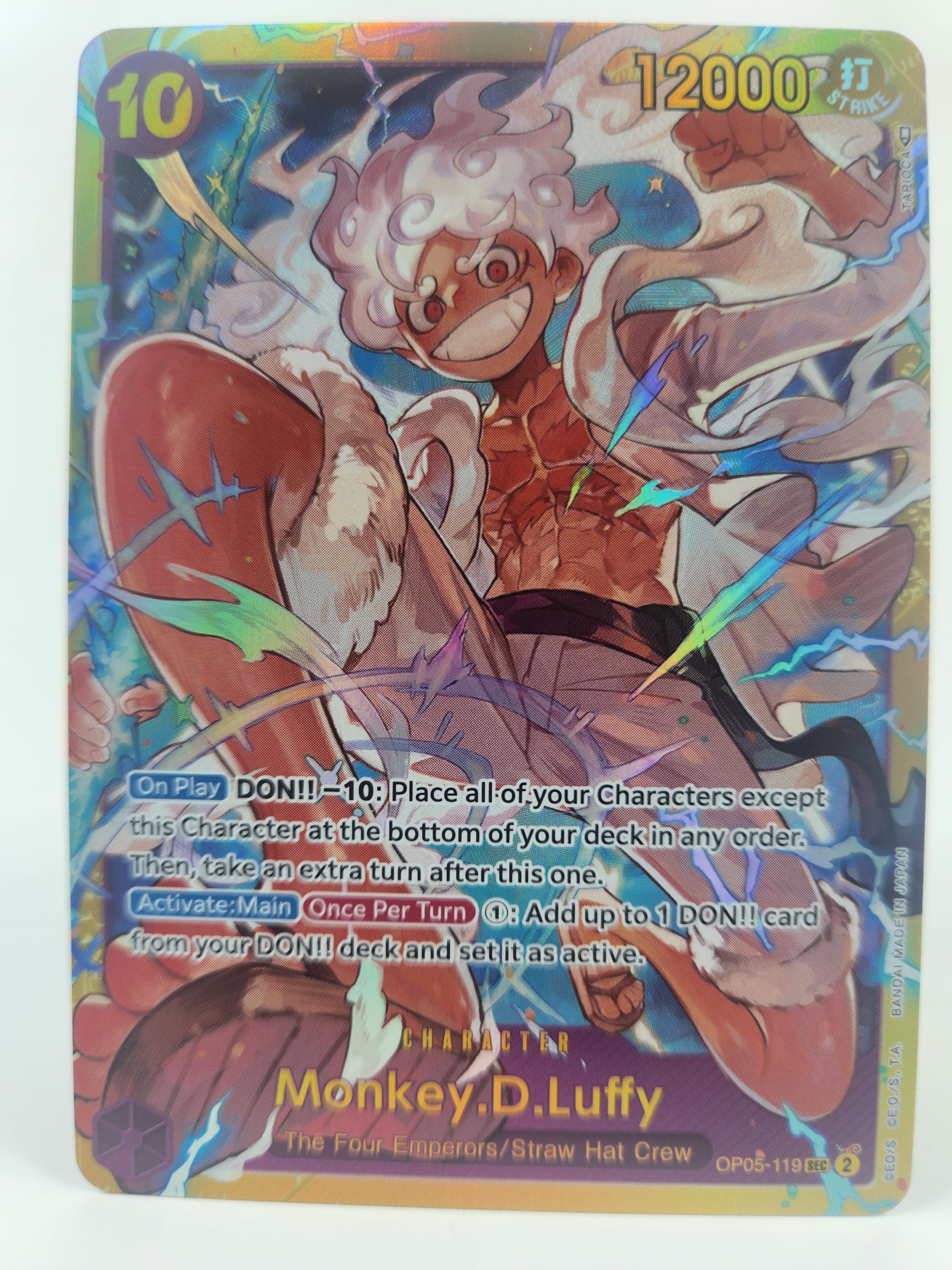 Monkey D. Luffy Gear 5 Regular Art OP05-119 One Piece TCG – Pop Pursuit  Collectibles