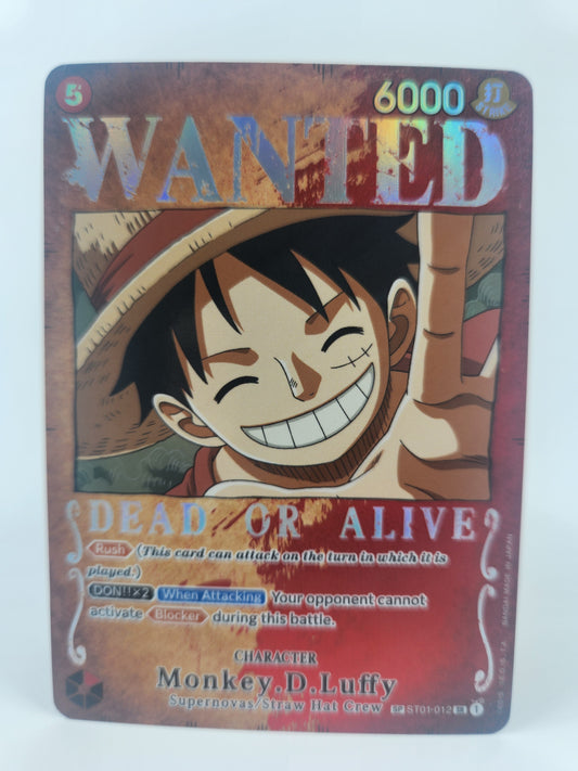 Monkey D. Luffy ST01-012 SR Wanted Poster One Piece TCG