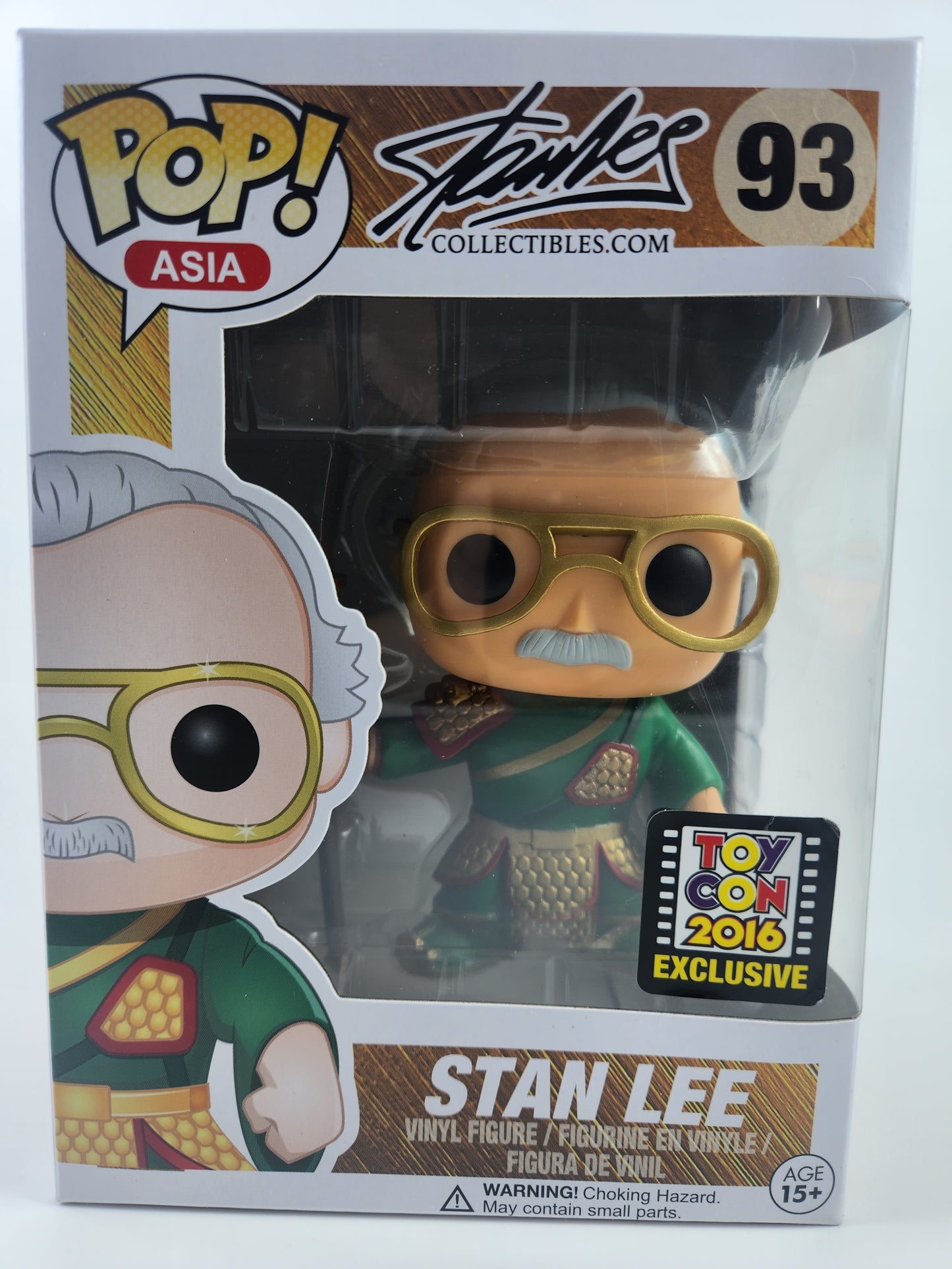 Funko Pop Asia Collectibles Green Stan Lee Guan Yu 93