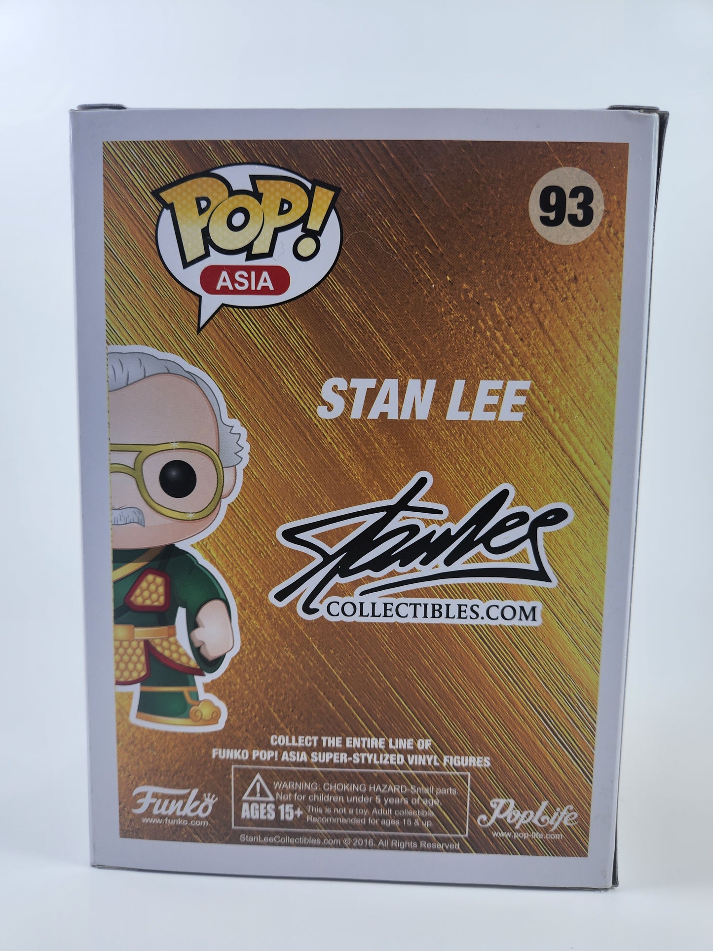 Funko Pop Asia Collectibles Green Stan Lee Guan Yu 93