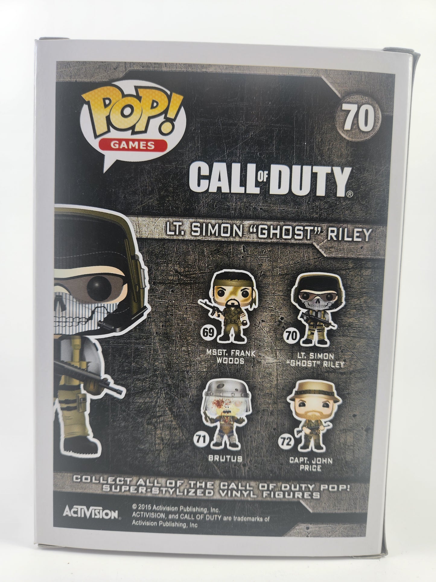 Funko Pop Games Call of Duty Lt. Simon Ghost Riley Muddy 70