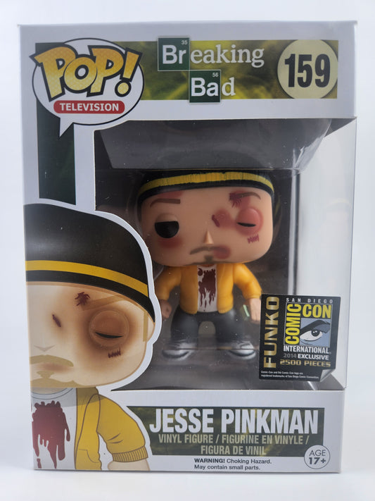 Funko Pop Television Breaking Bad Beat Up Jesse Pinkman 159 Convention Exclusive BOX DAMAGED