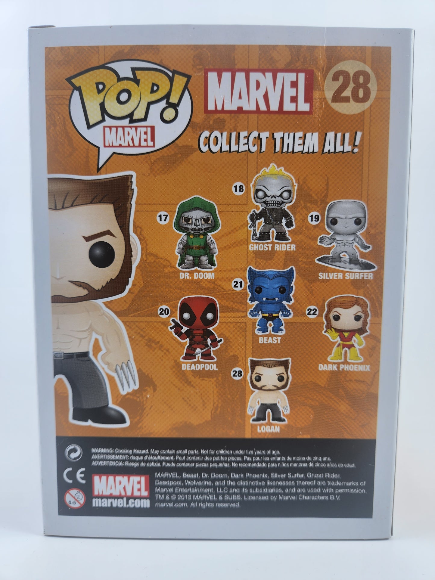 Funko Pop Marvel Logan Non Bobble 28