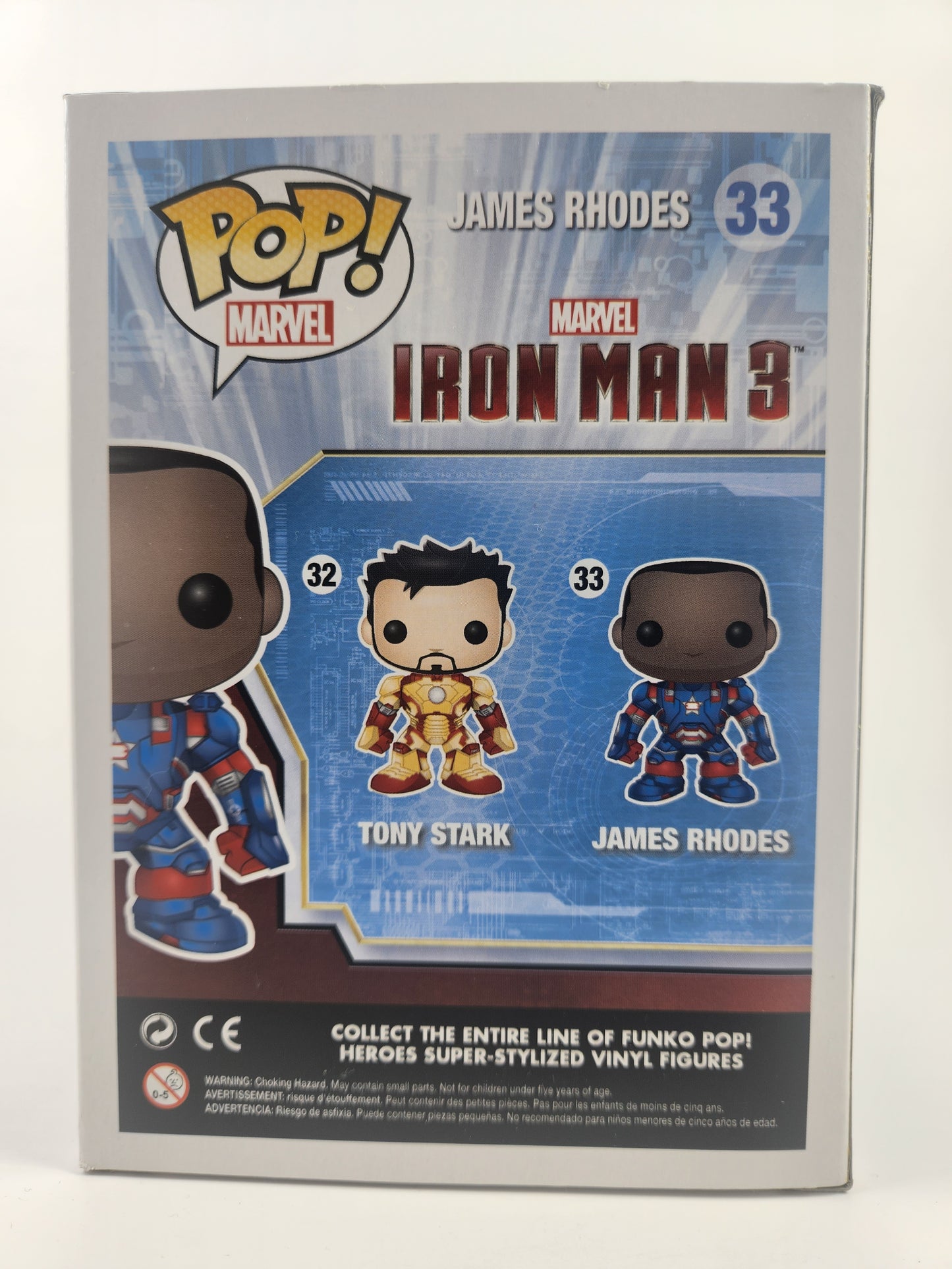 Funko Pop Marvel Iron Man 3 James Rhodes SDCC Exclusive 33