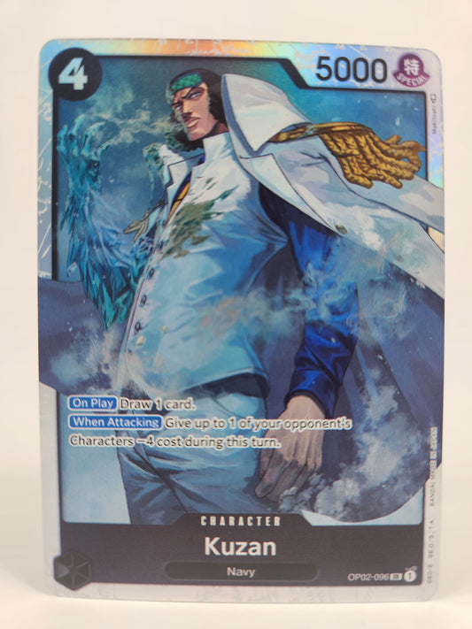 Kuzan OP02-096 SR Paramount War One Piece Trading Card Game TCG Single