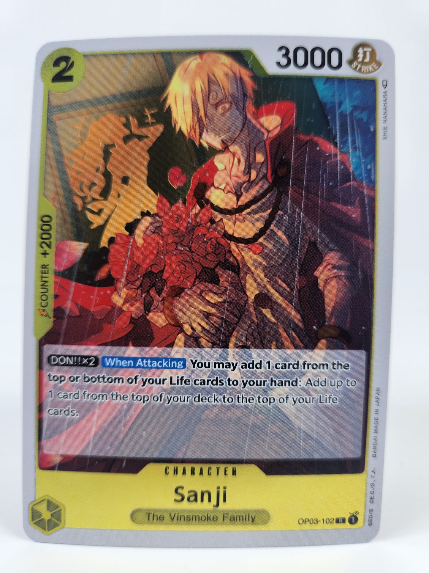 Sanji OP03-102 Pillars of Strength One Piece TCG