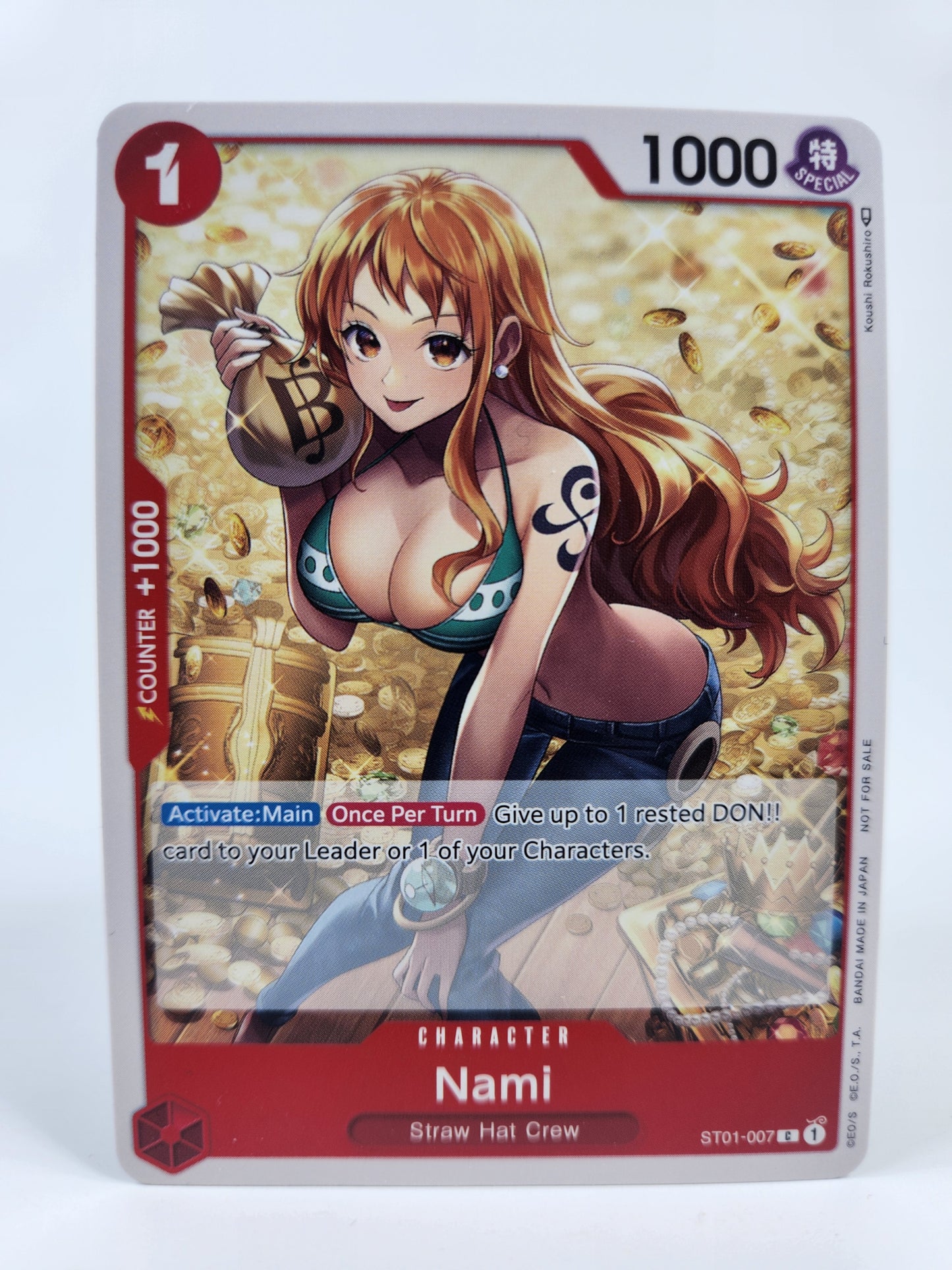 Nami ST01-007 Tournament Pack Vol. 3 Participant Card One Piece TCG