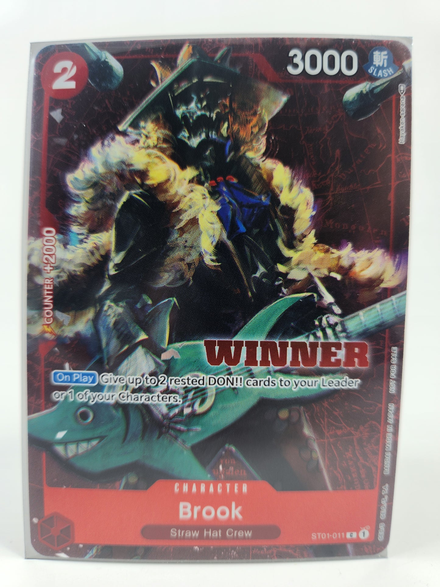 Brook Winner Stamp ST01-011 Promotion Card One Piece TCG