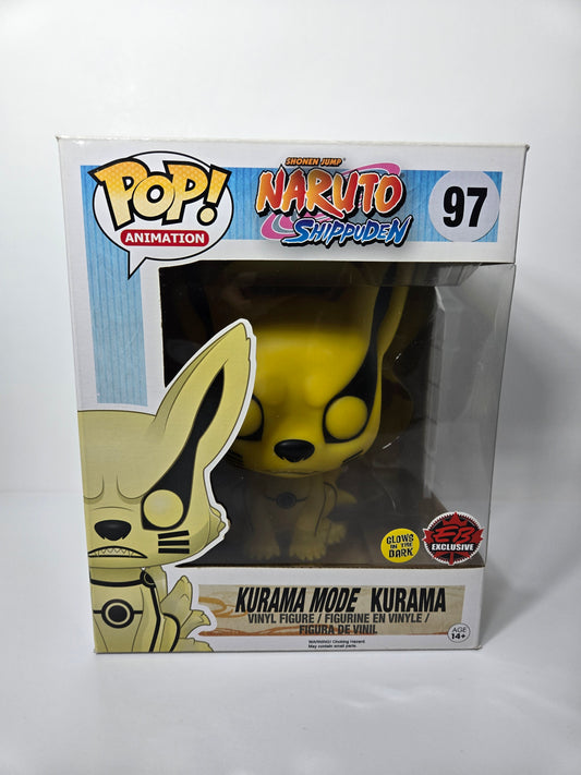 Funko Pop Animation Naruto Shippuden Kurama Mode 97 Six Inch Glow in The Dark Exclusive