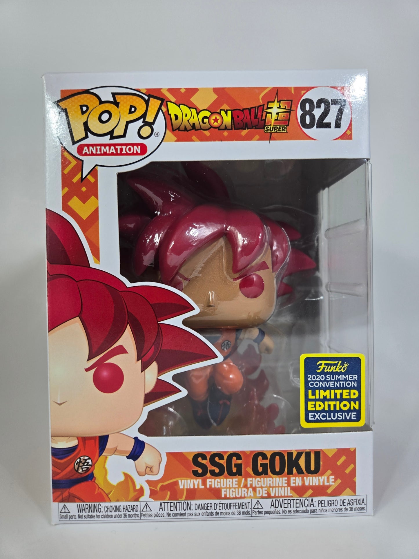 Funko Pop! Dragon Ball Super - SSG Goku SDCC 2020 Exclusive #827