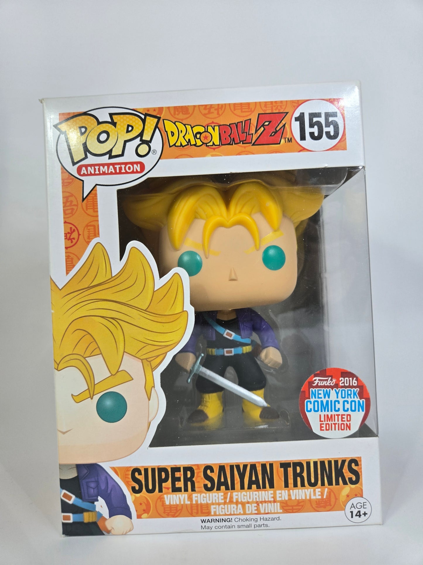 Funko Pop #155 Dragon Ball Super Super Saiyan Trunks NYCC 2016