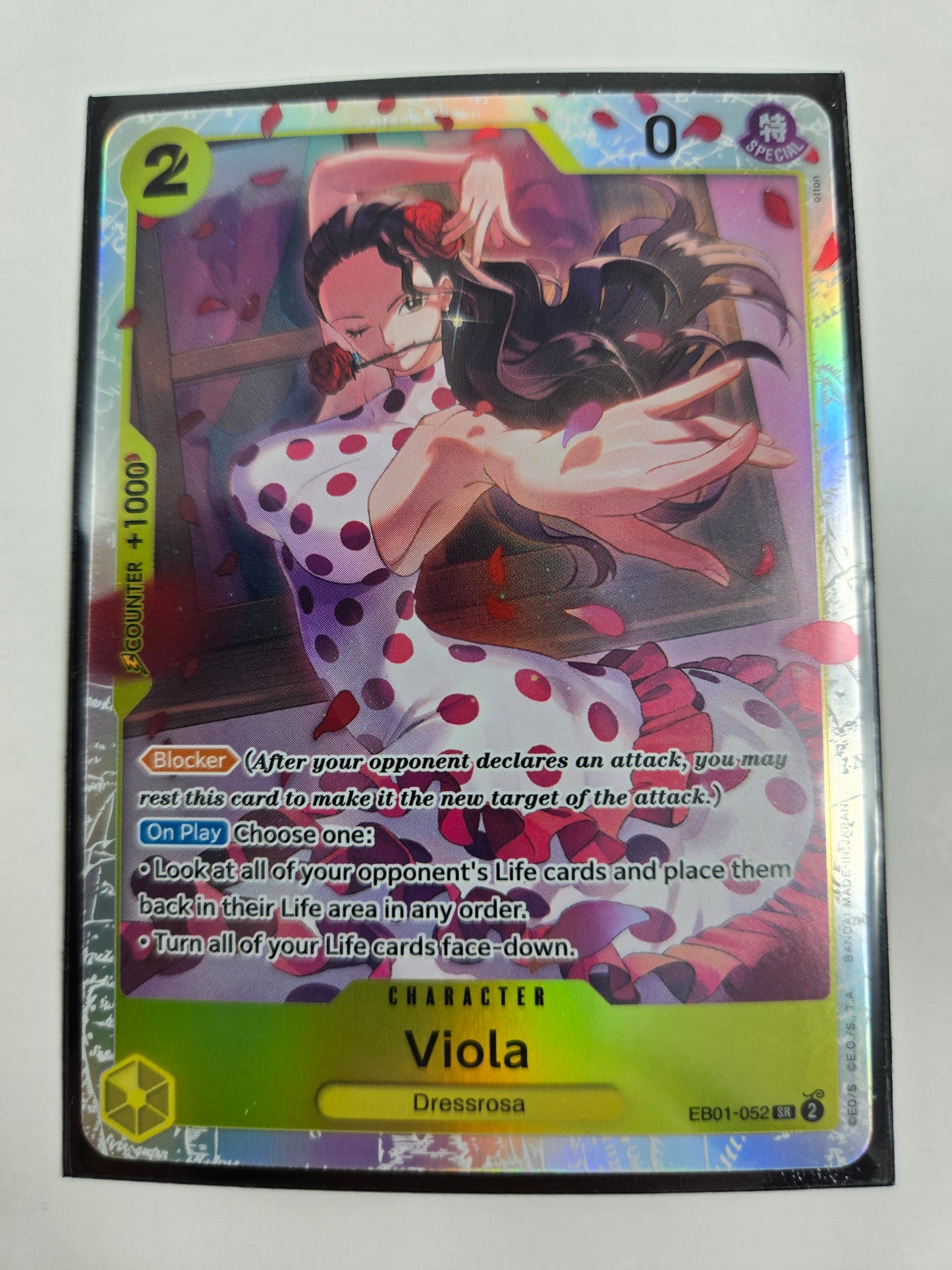 Viola EB01-052 SR One Piece Trading Card Game TCG Single