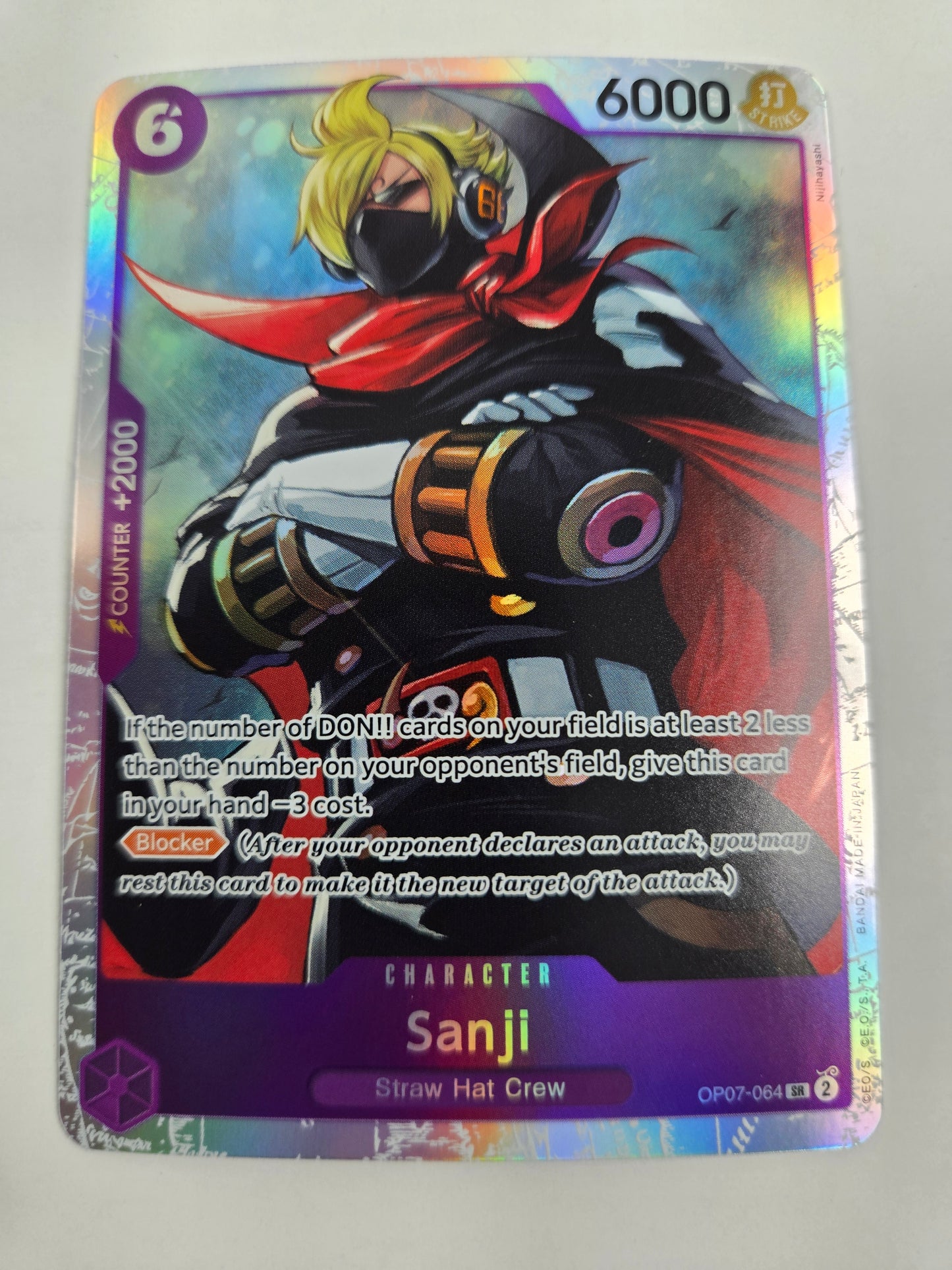 Sanji OP07-064 SR One Piece Trading Card Game TCG Single