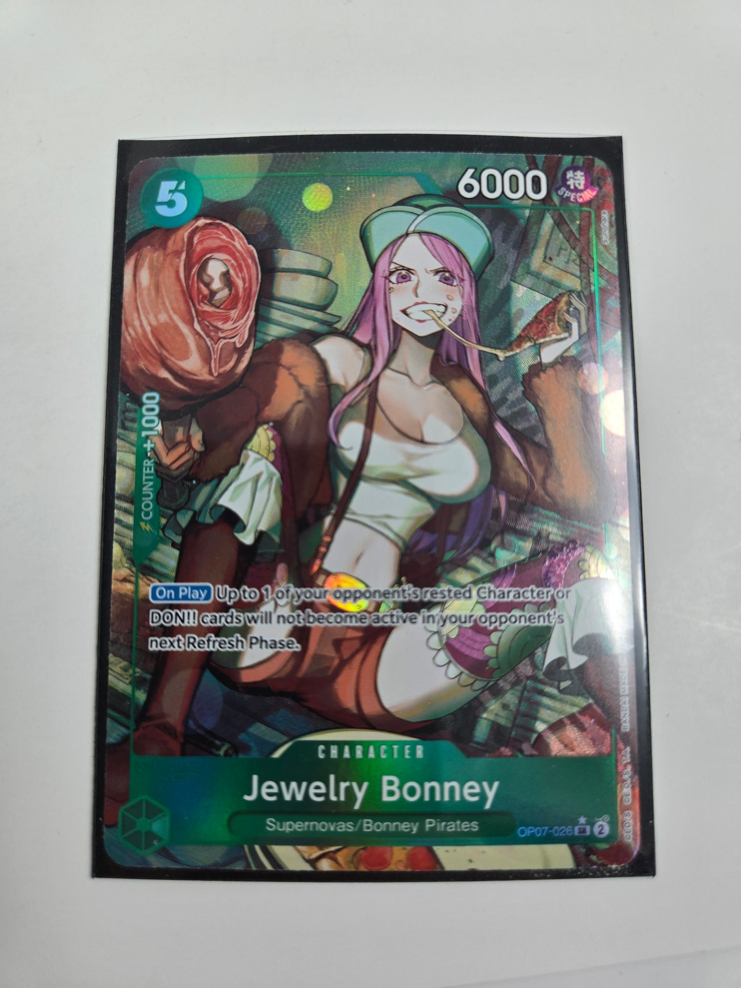 Jewelry Bonney OP07-026 SR Alternate Art One Piece Trading Card Game TCG Single