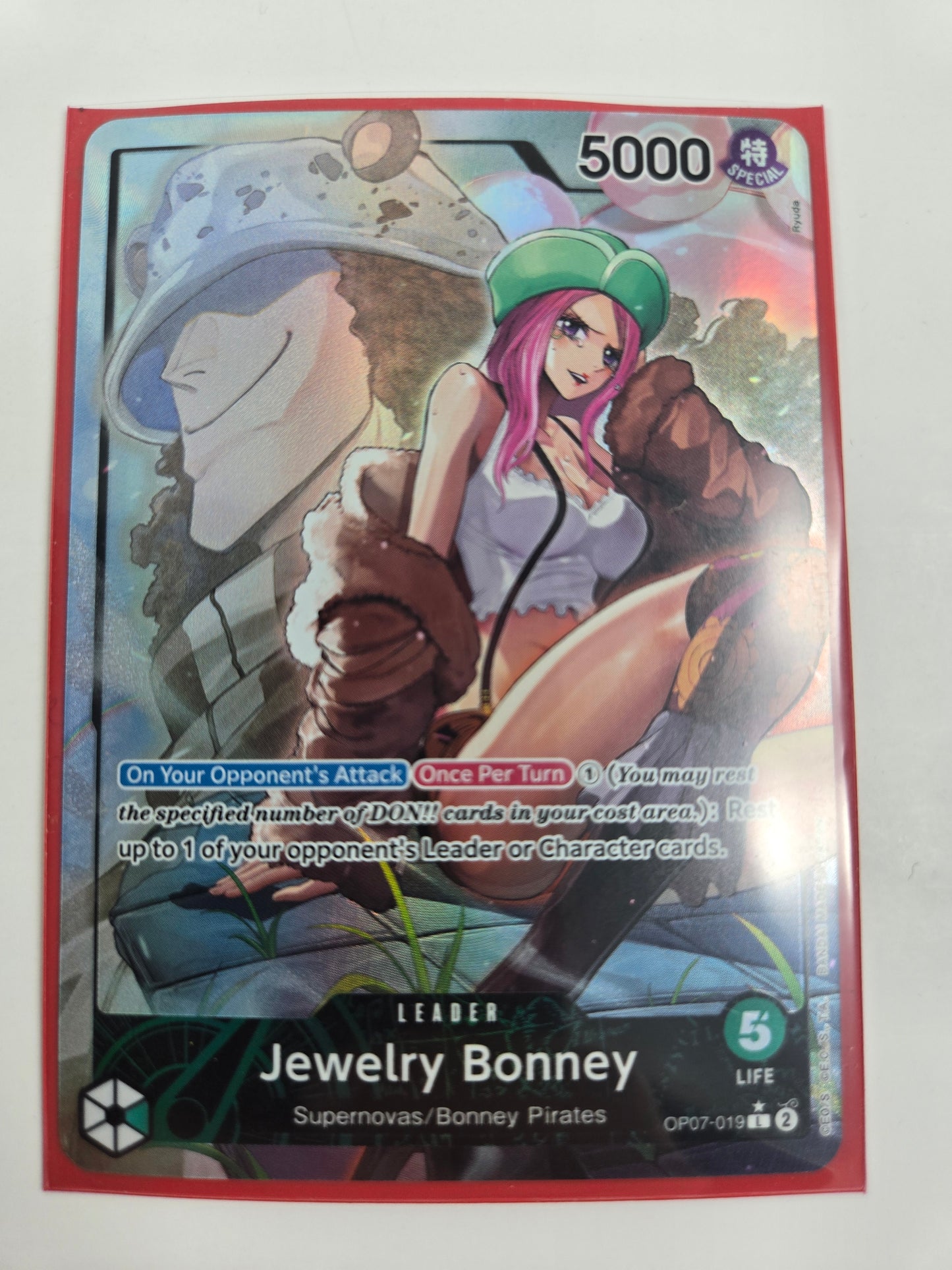 Jewelry Bonney OP07-019 Leader Alternate Art One Piece Trading Card Game TCG Single