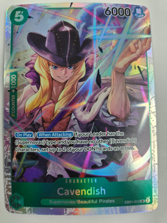 Cavendish EB01-012 SR One Piece Trading Card Game TCG Single