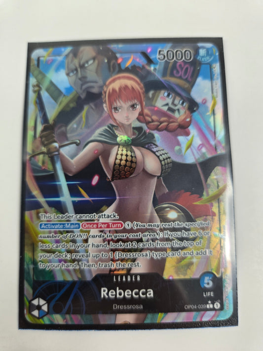 Rebecca OP04-039 Alternate Art Leader One Piece Trading Card Game TCG Single