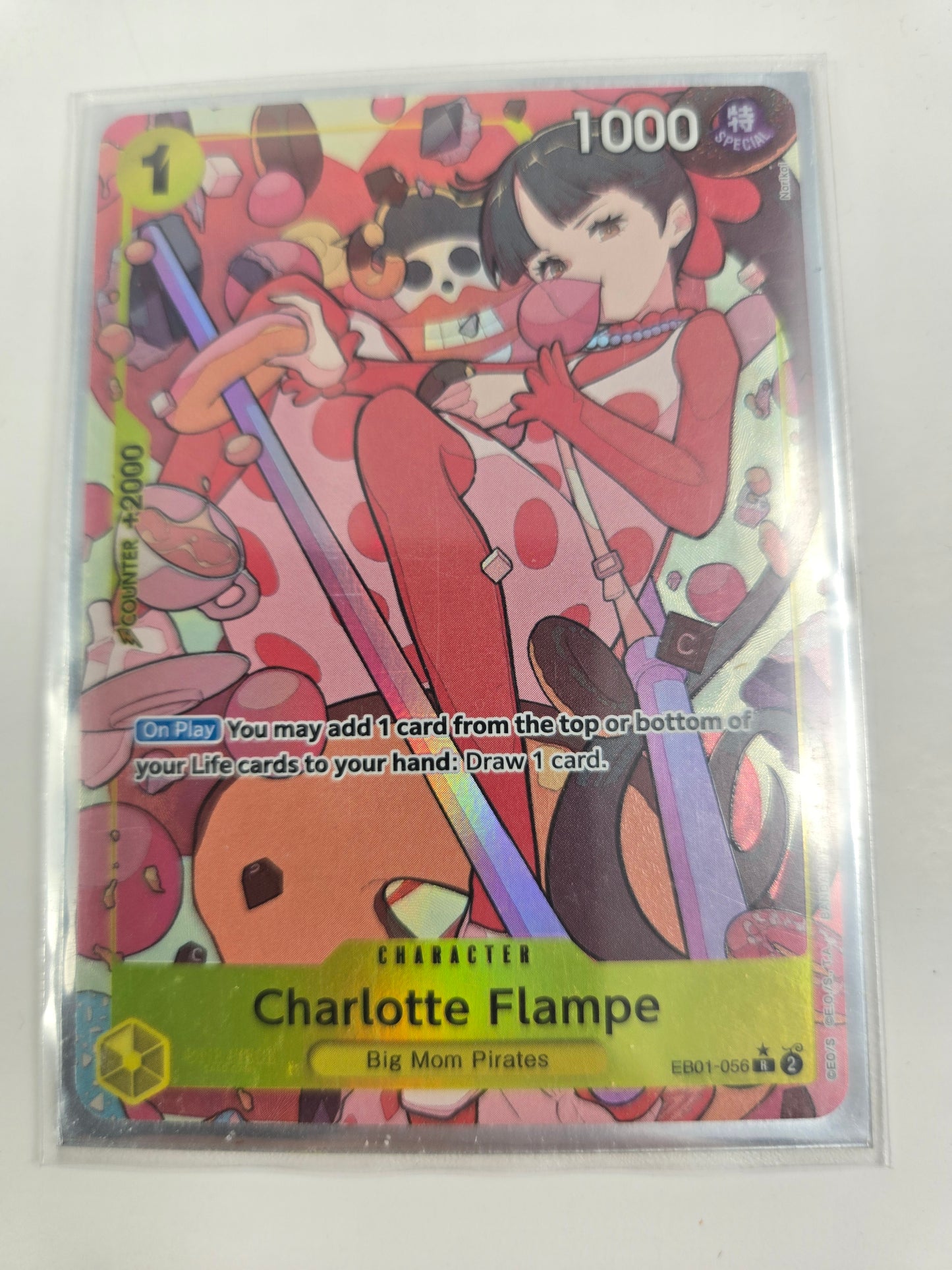 Charlotte Flampe EB01-056 Alternate Art Rare One Piece Trading Card Game TCG Single