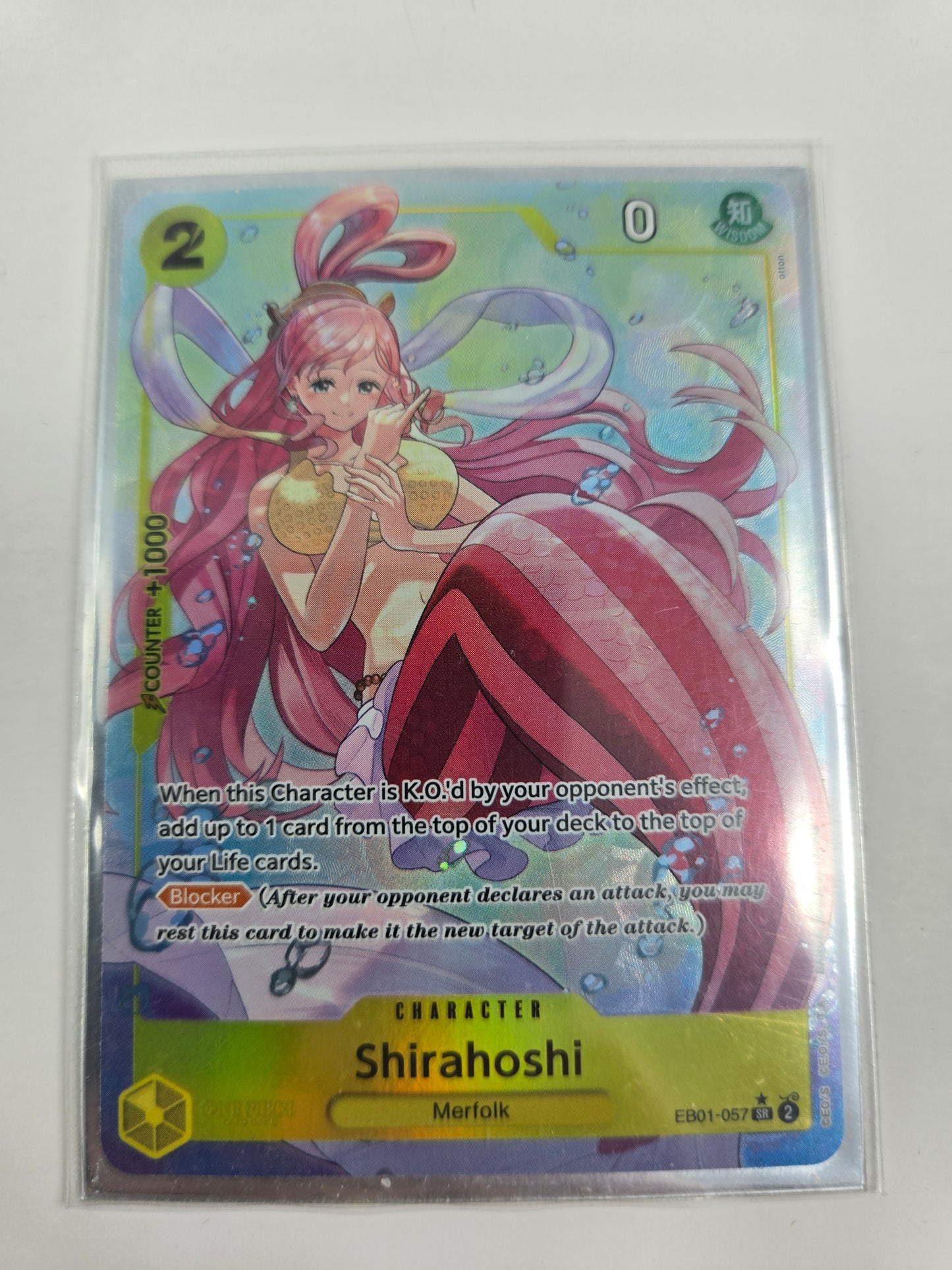 Shirahoshi EB01-057 Alternate Art SR One Piece Trading Card Game TCG Single