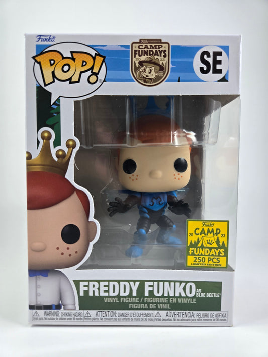 Freddy Funko Pop as DC Blue Beetle Camp Fundays 250 Pcs Limited