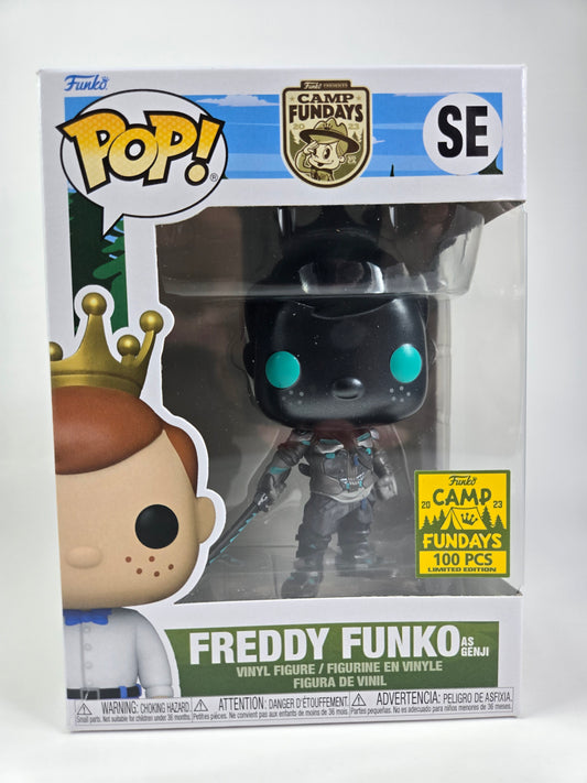Freddy Funko Pop as Genji Overwatch 2 Camp Fundays 100 Pcs Limited