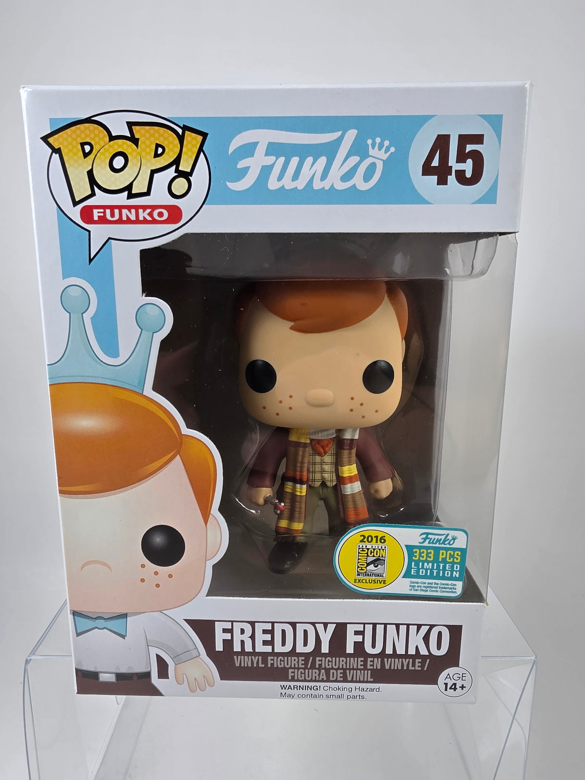 Freddy Funko Pop as the Fourth Doctor Doctor Who 45 SDCC 2016 333 Pcs Limited