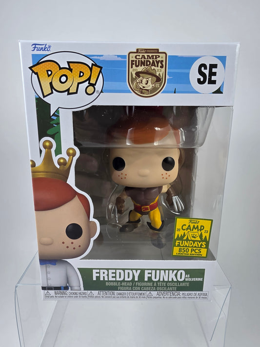 Freddy Funko Pop as Wolverine Marvel Camp Fundays 2023 850 Pcs Limited
