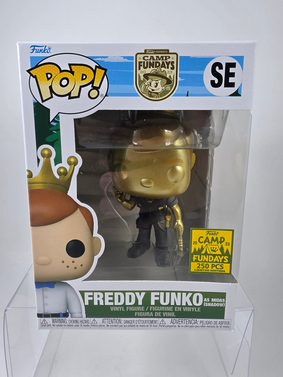 Freddy Funko Pop as Midas Shadow Fortnite Camp Fundays 2023 250 Pcs Limited