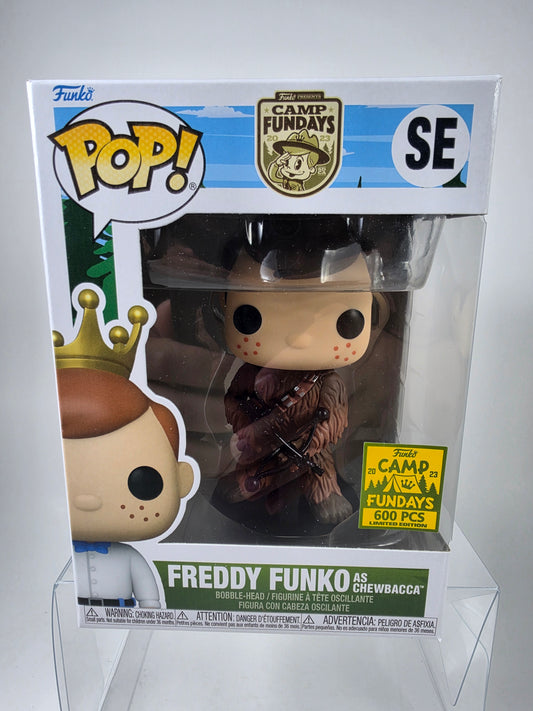 Freddy Funko Pop as Chewbacca Star Wars Camp Fundays 2023 600 Pcs Limited